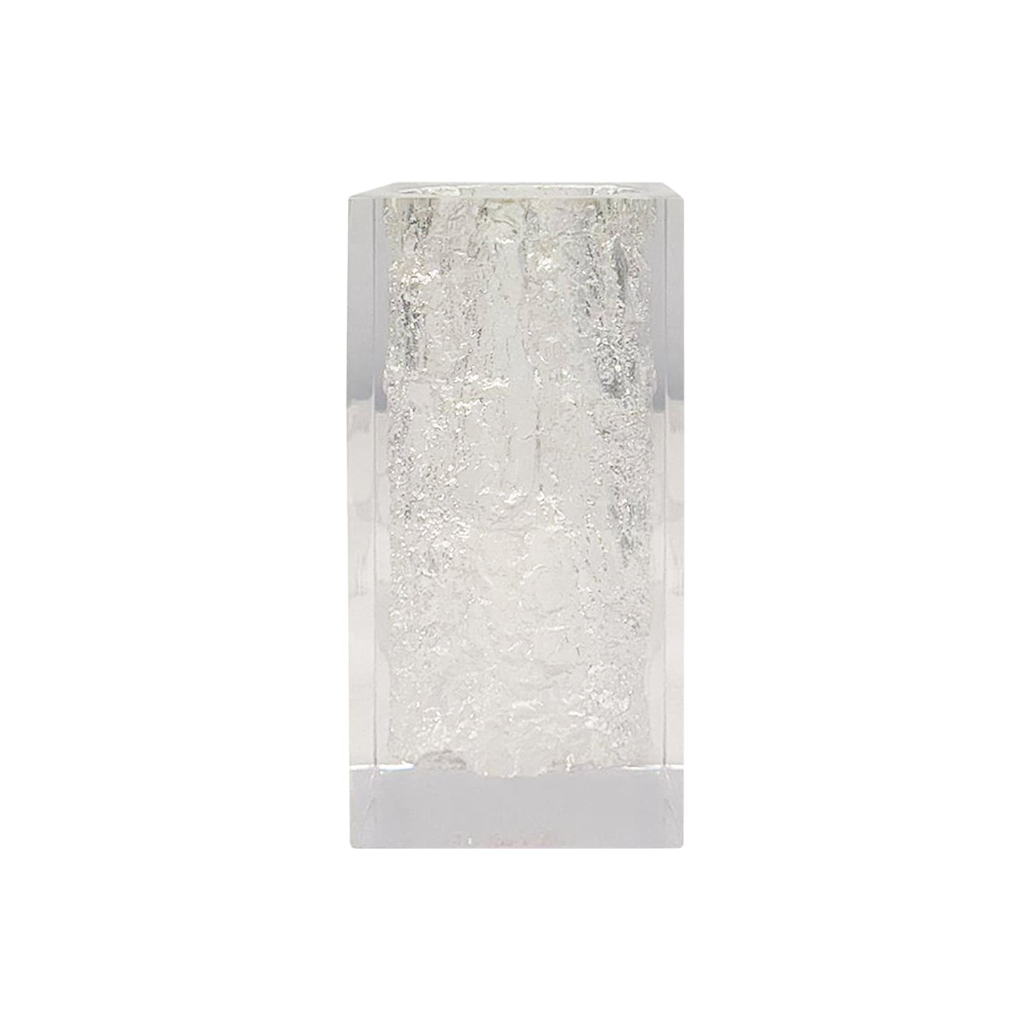 Clear Cubic Resin Sculpture