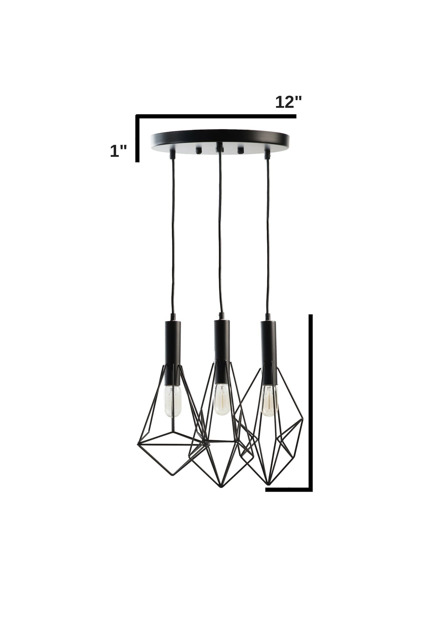 Adele Geometric Pendant // 3 Light