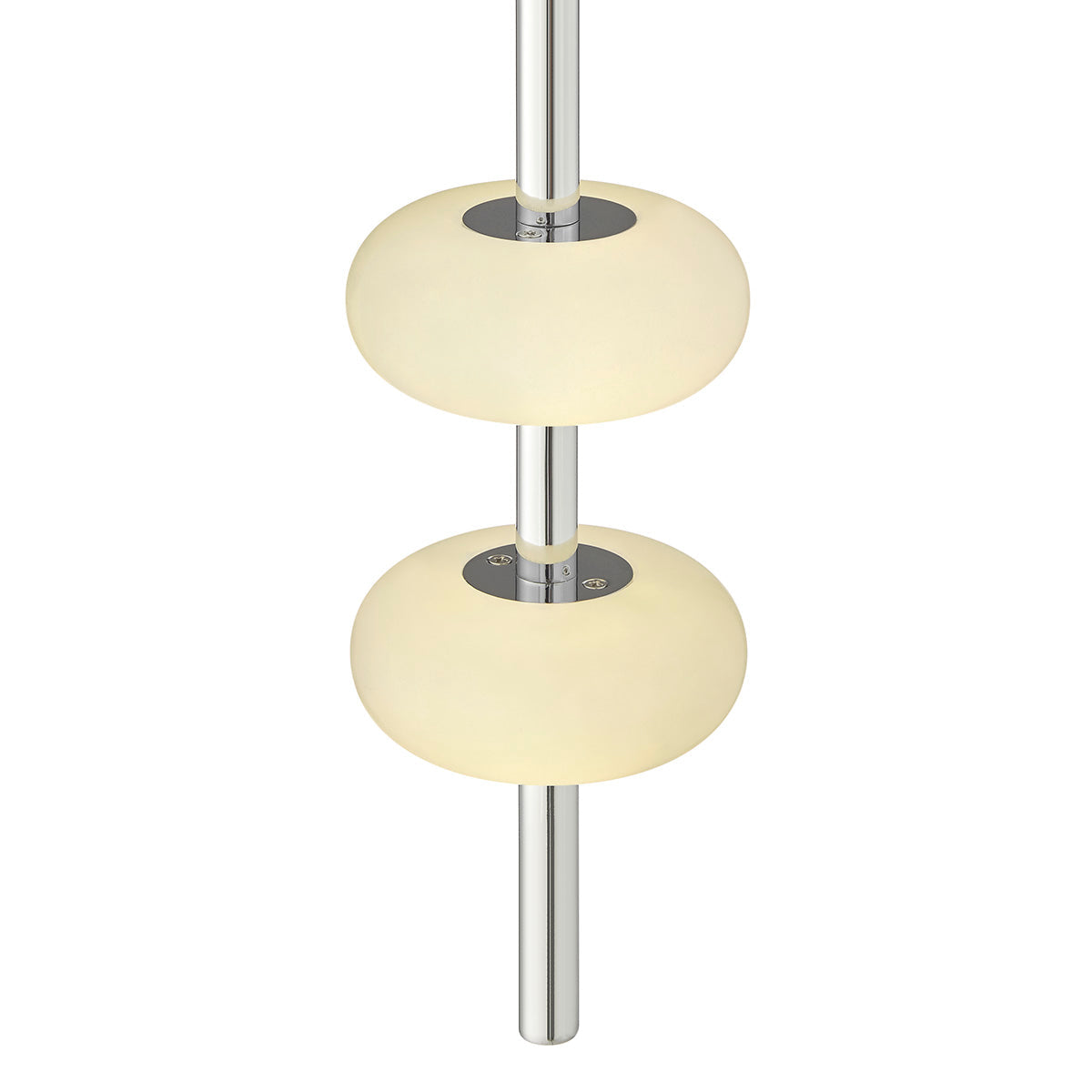 Spanish Alabaster Pendant // Chrome