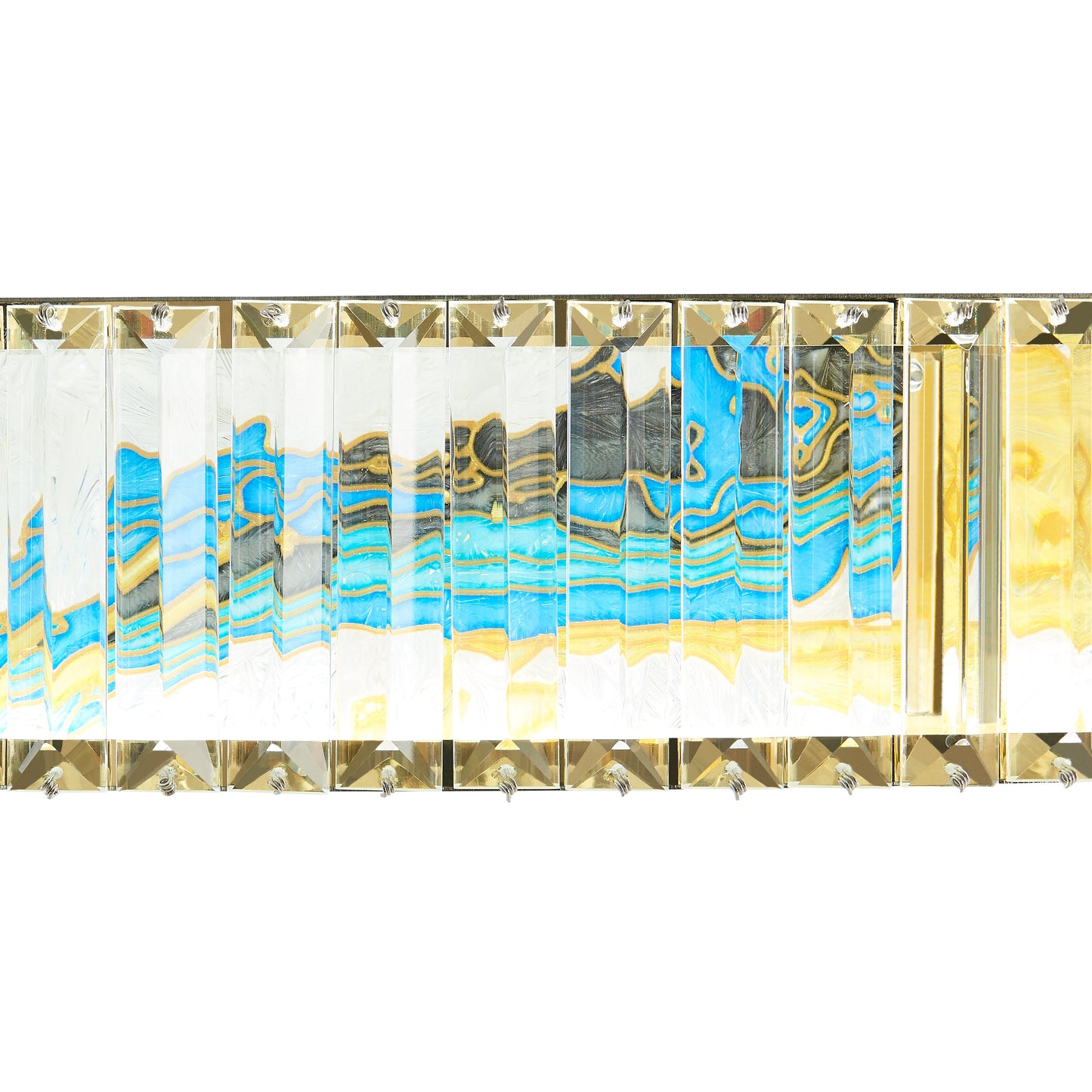 Boeseman's Colorful Chandelier // 1 Tier, Round