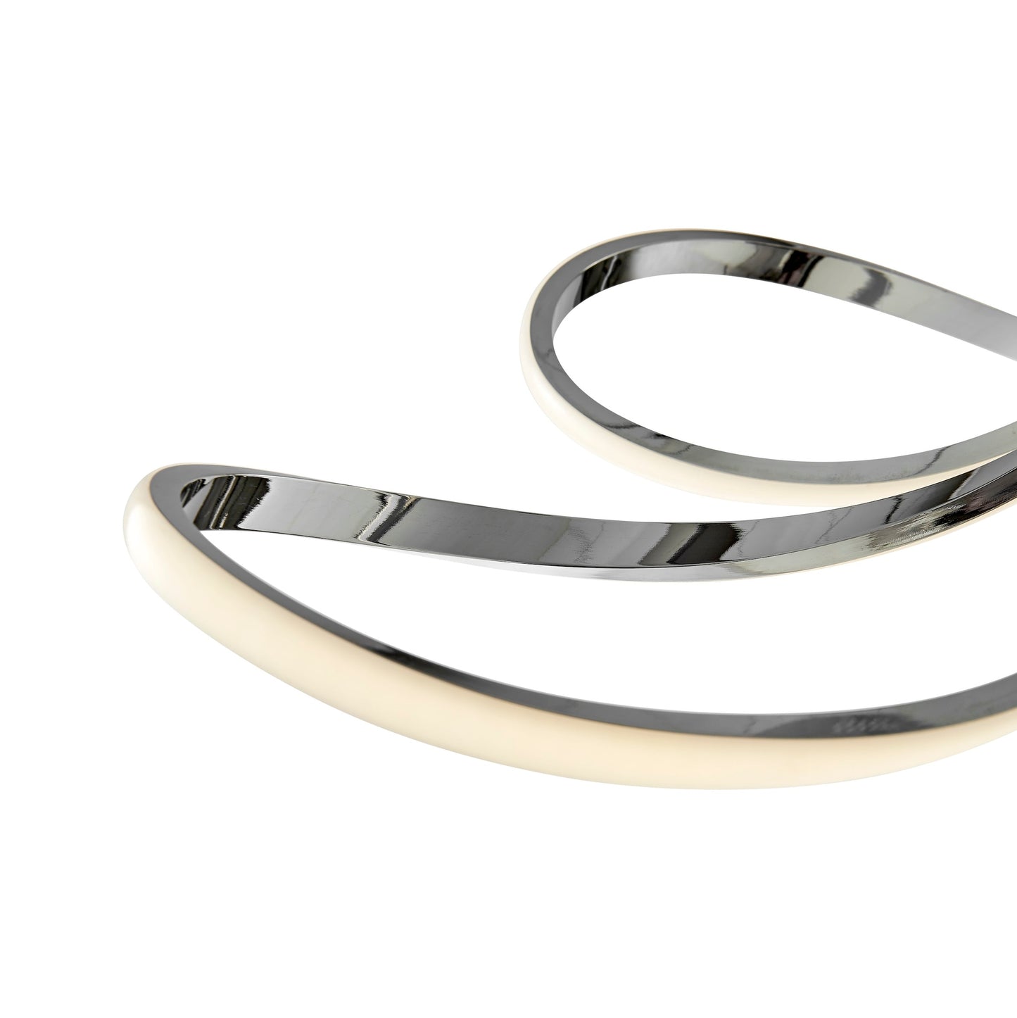 6 Petal Flower Dimmable LED Flush Mount Lamp // Chrome