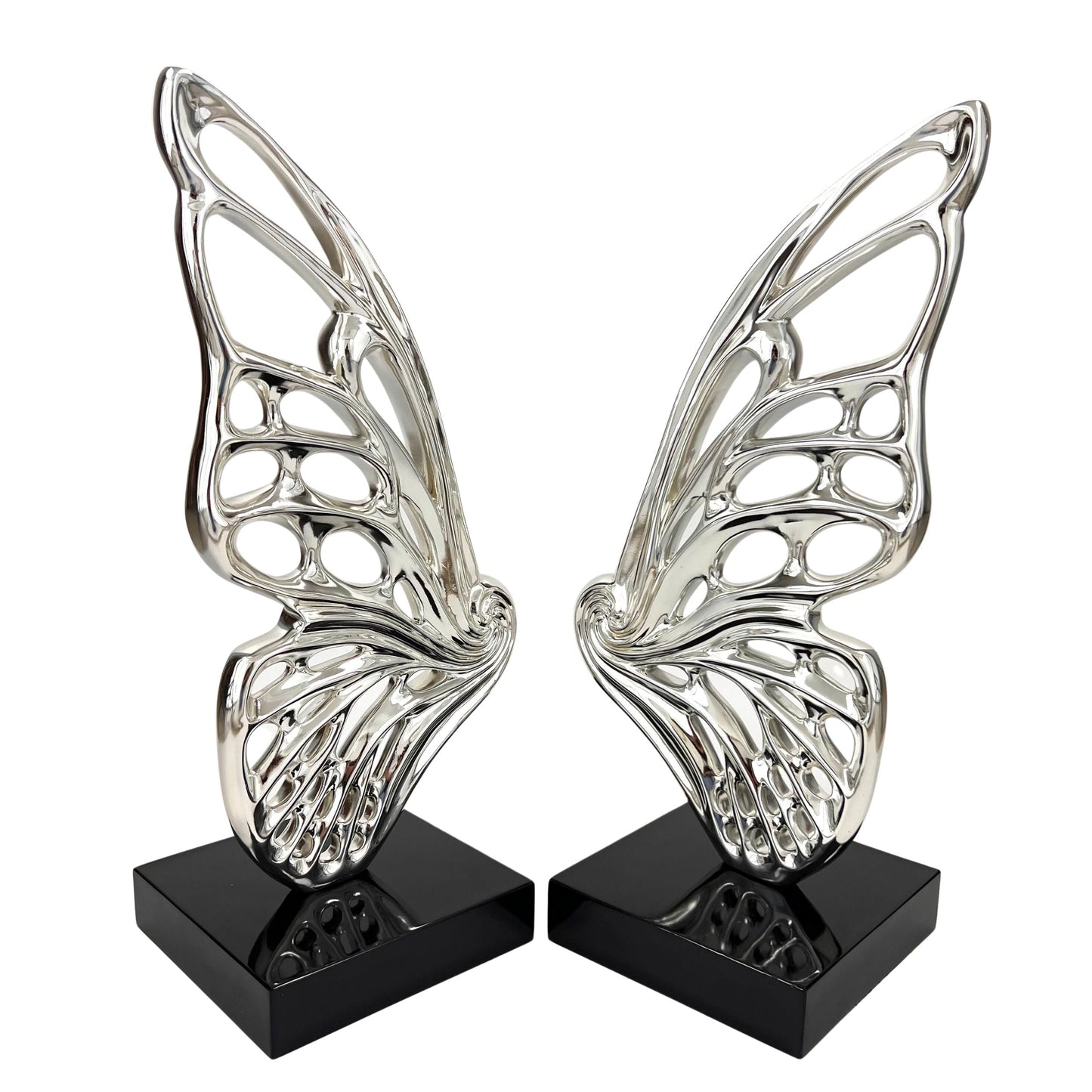 Butterfly Wings Chrome Sculpture