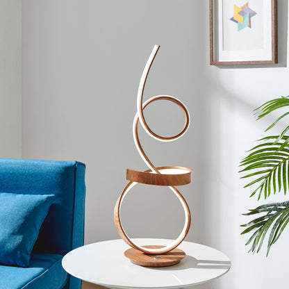 Amsterdam LED with Touch Dimmer Table Lamp // Light Wood