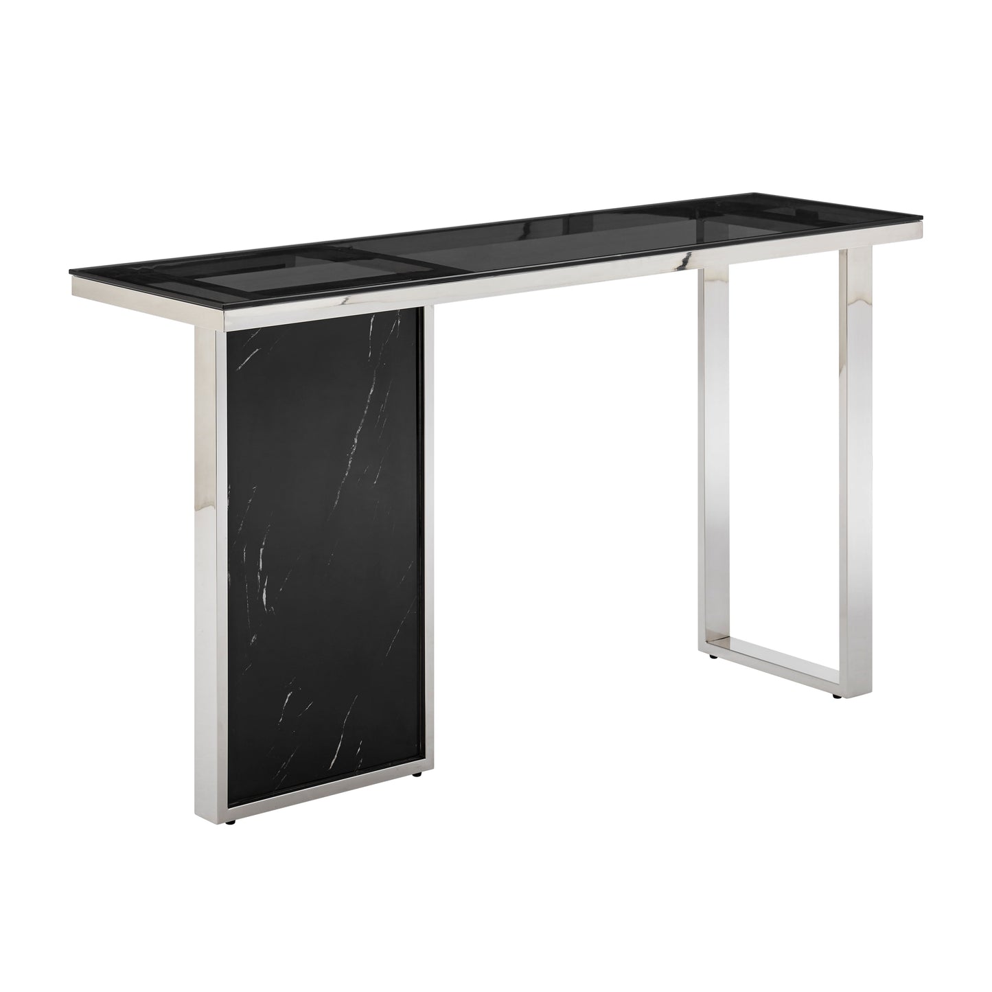 Monolith Chic Marble Console Table // Black