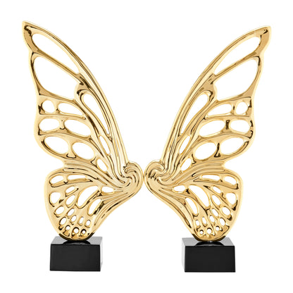 Butterfly Wings Sculpture // Gold