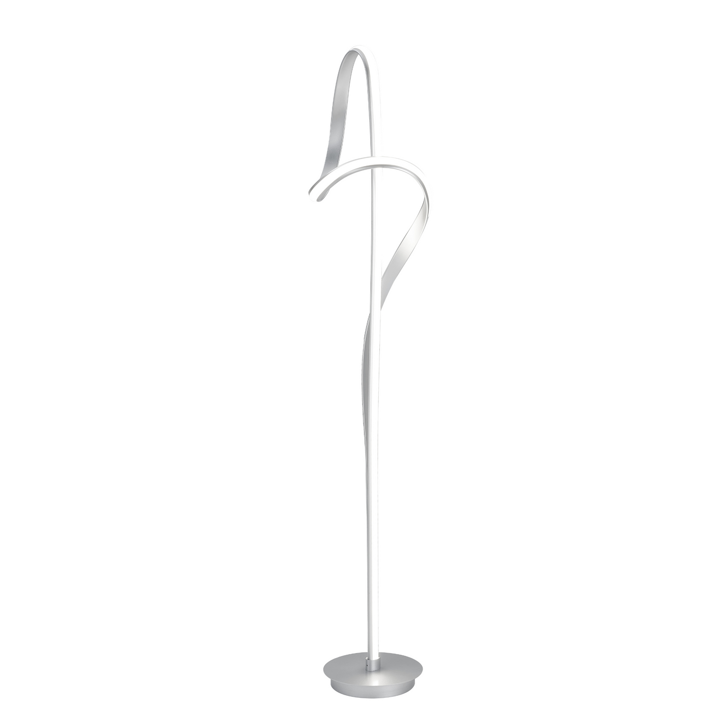 Budapest Dimmable LED 63" Tall Floor Lamp // Silver