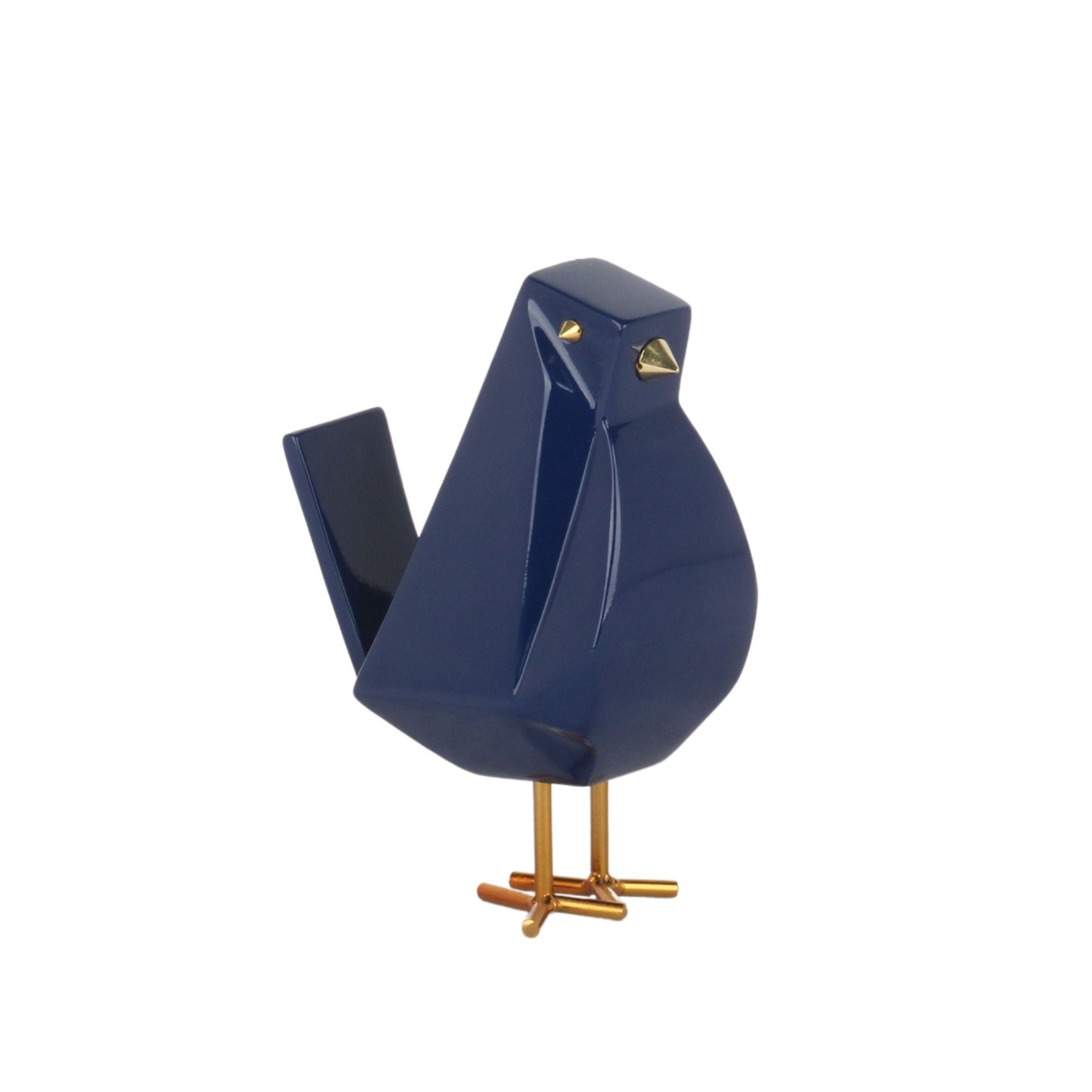 Bird Sculpture // Large Navy Blue