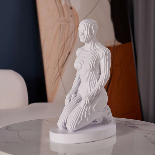 Woman Pixel // Matte White