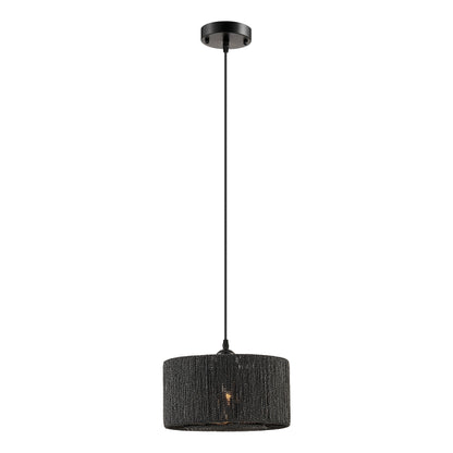 Steel and Ropes with Shade Pendant // Black