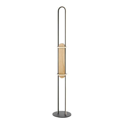 Floor Lamp Iron & Wood