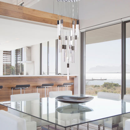 Rectangular Crystal Chandelier // XL 13 Light