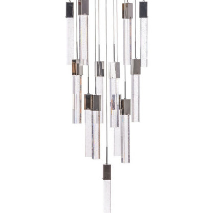 Rectangular Crystal Chandelier // XL 13 Light
