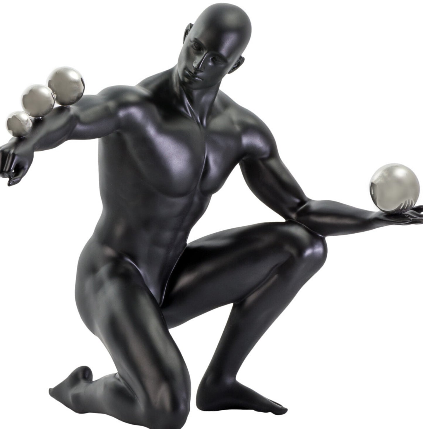 Jean Sculpture // Matte Black and Steel