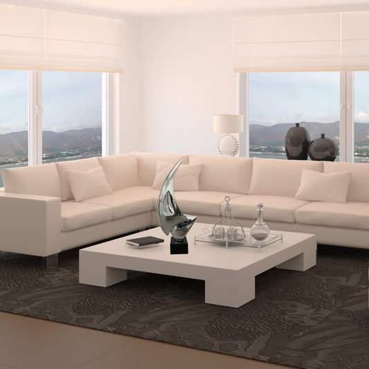 Sail Table Top Small Sculpture // Chrome