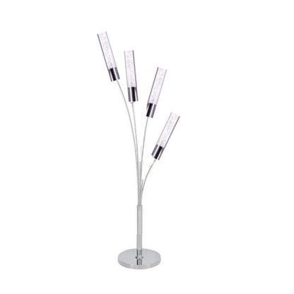 Blooming in Acrylic 5 Light Table Lamp // Chrome
