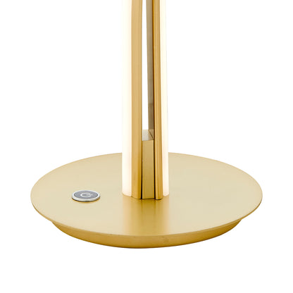Munich Gold Table Lamp // Natural White LED Strip & Touch Dimmer