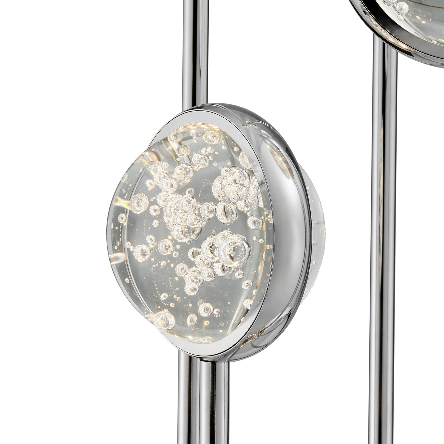 Bubbling Glow Floor Lamp // Chrome
