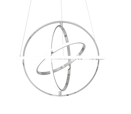 Oxford LED Adjustable Chandelier // Chrome