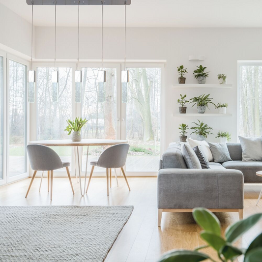 Rectangular Crystal Chandelier // 5 Light