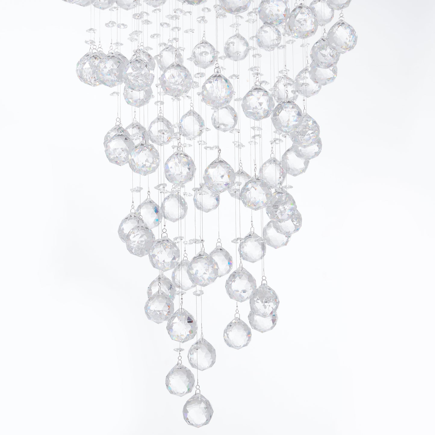 Crystal Double Helix Chandelier // 7 Lights