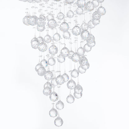 Crystal Double Helix Chandelier // 7 Lights