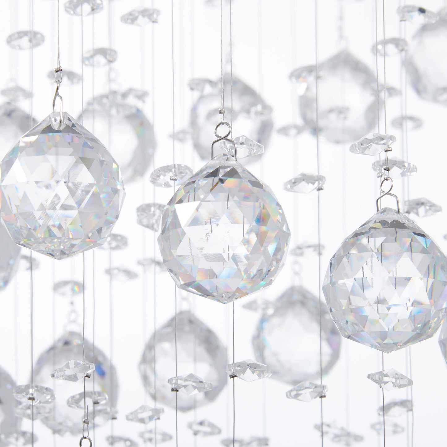 Crystal Double Helix Chandelier // 7 Lights