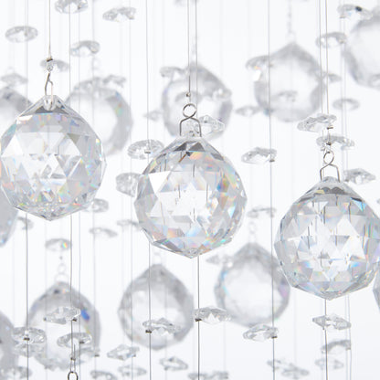 Crystal Double Helix Chandelier // 7 Lights