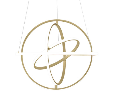 Oxford LED Adjustable Chandelier // Sandy Gold