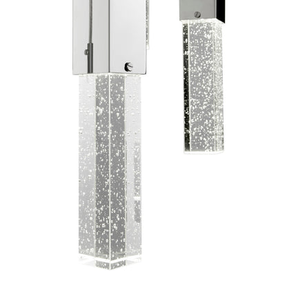 Rectangular Crystal Chandelier // 9 Light