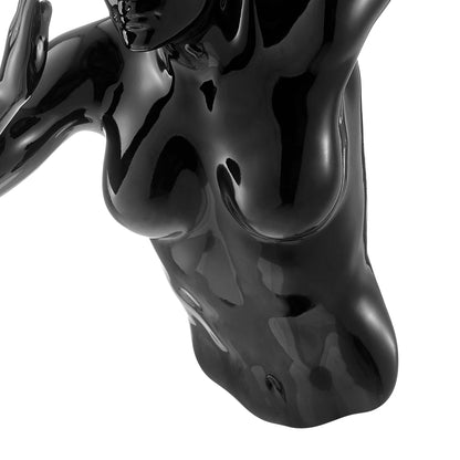 Runner Woman 20" Wall Sculpture // Black