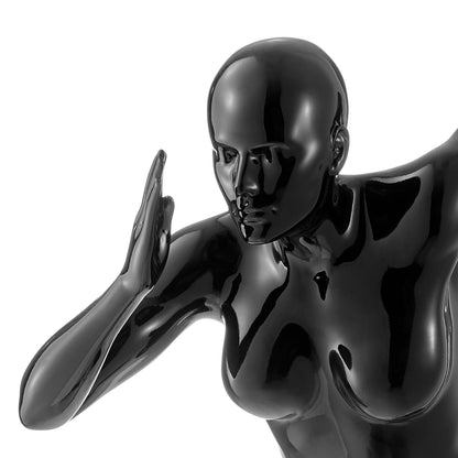 Runner Woman 20" Wall Sculpture // Black