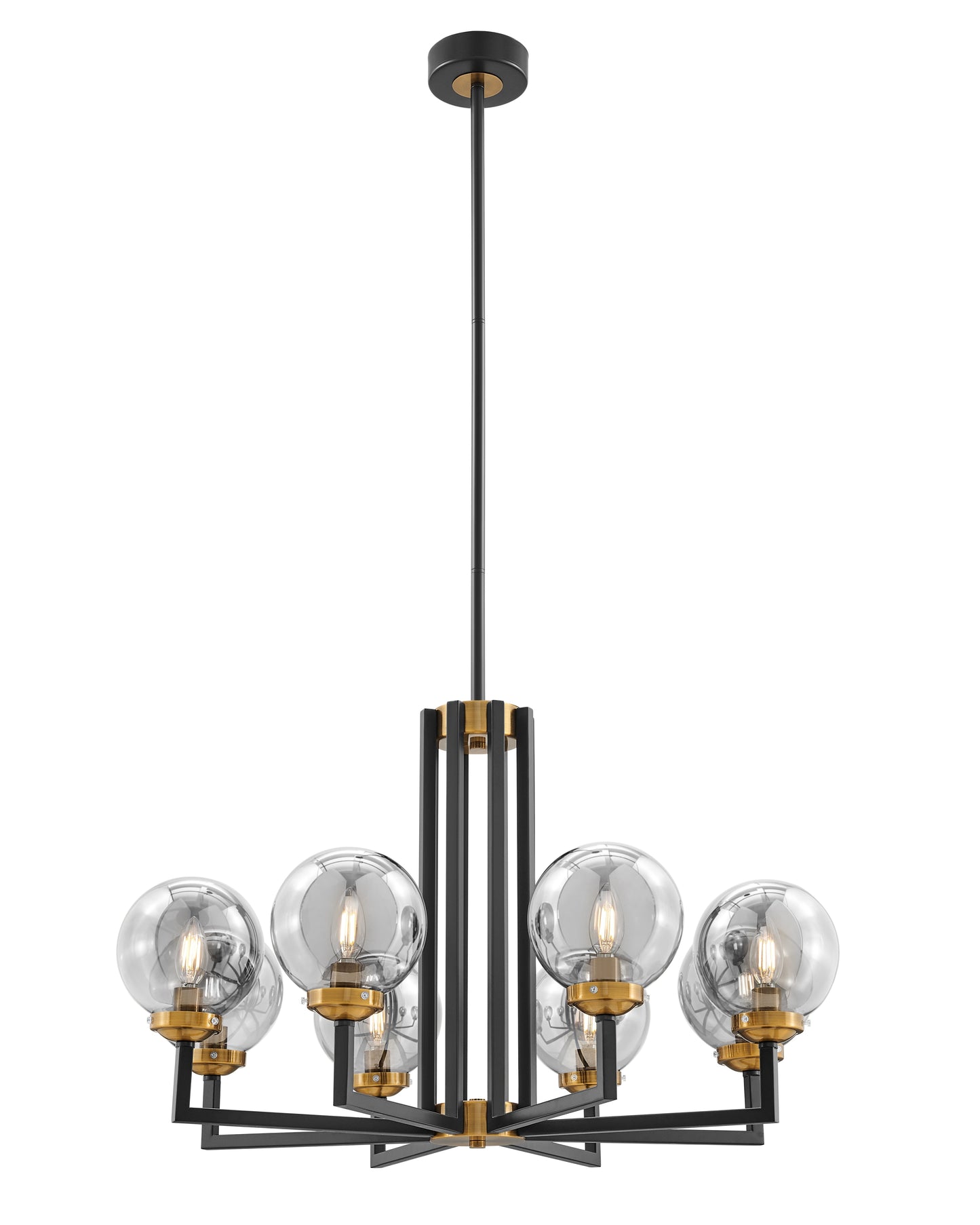 Monachopsis Large Chandelier // Gold and Black