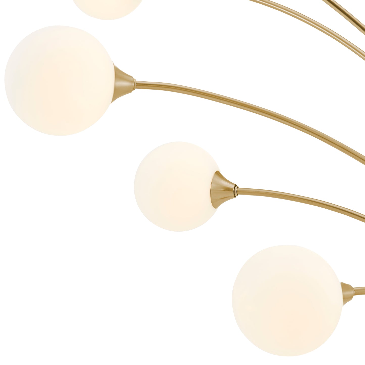 Anechdoche 5 Lights Floor Lamp // Gold and White