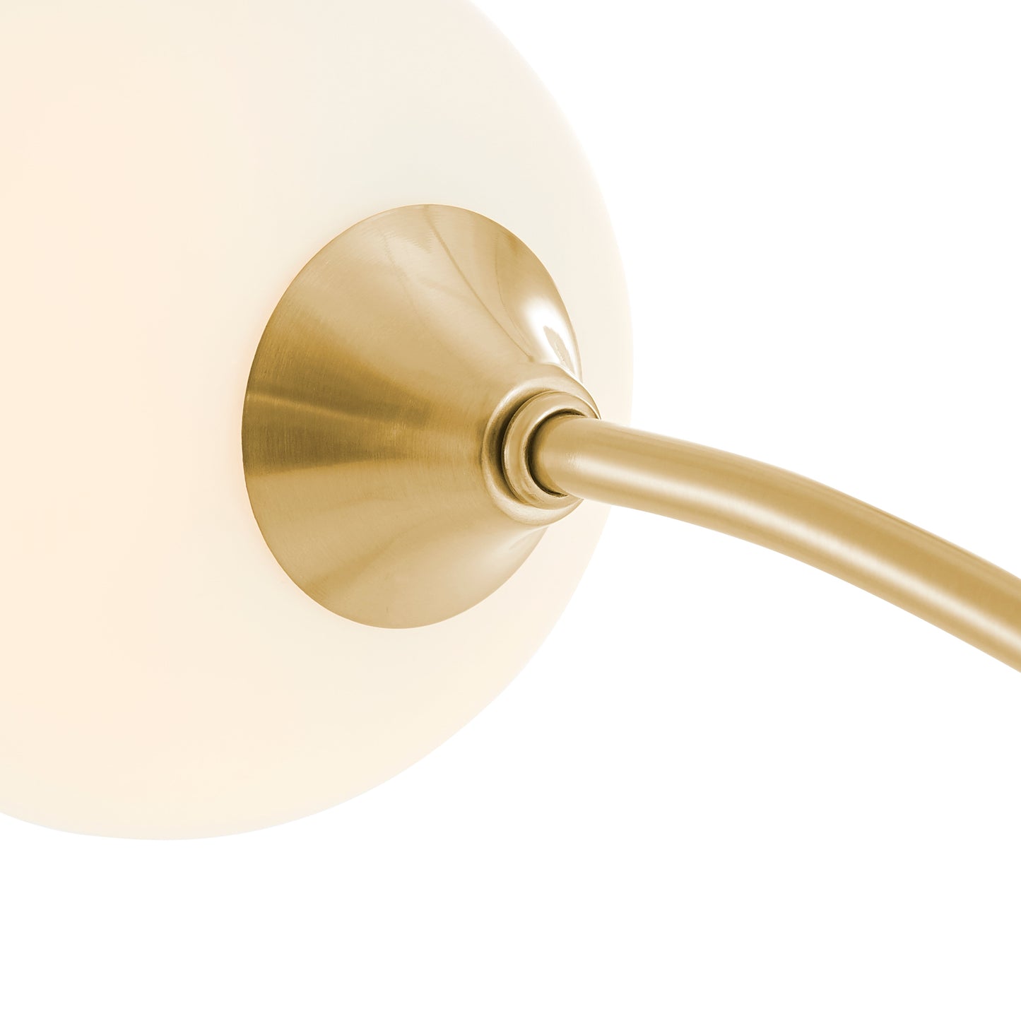 Anechdoche 5 Lights Floor Lamp // Gold and White