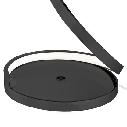 Modern Spiral Integrated LED Table Lamp // Black