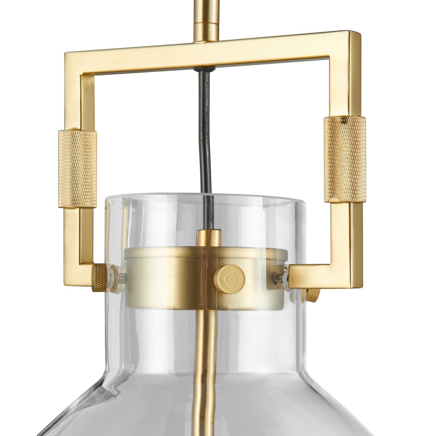 Cronus Crystal LED 1 Light Pendant // Gold