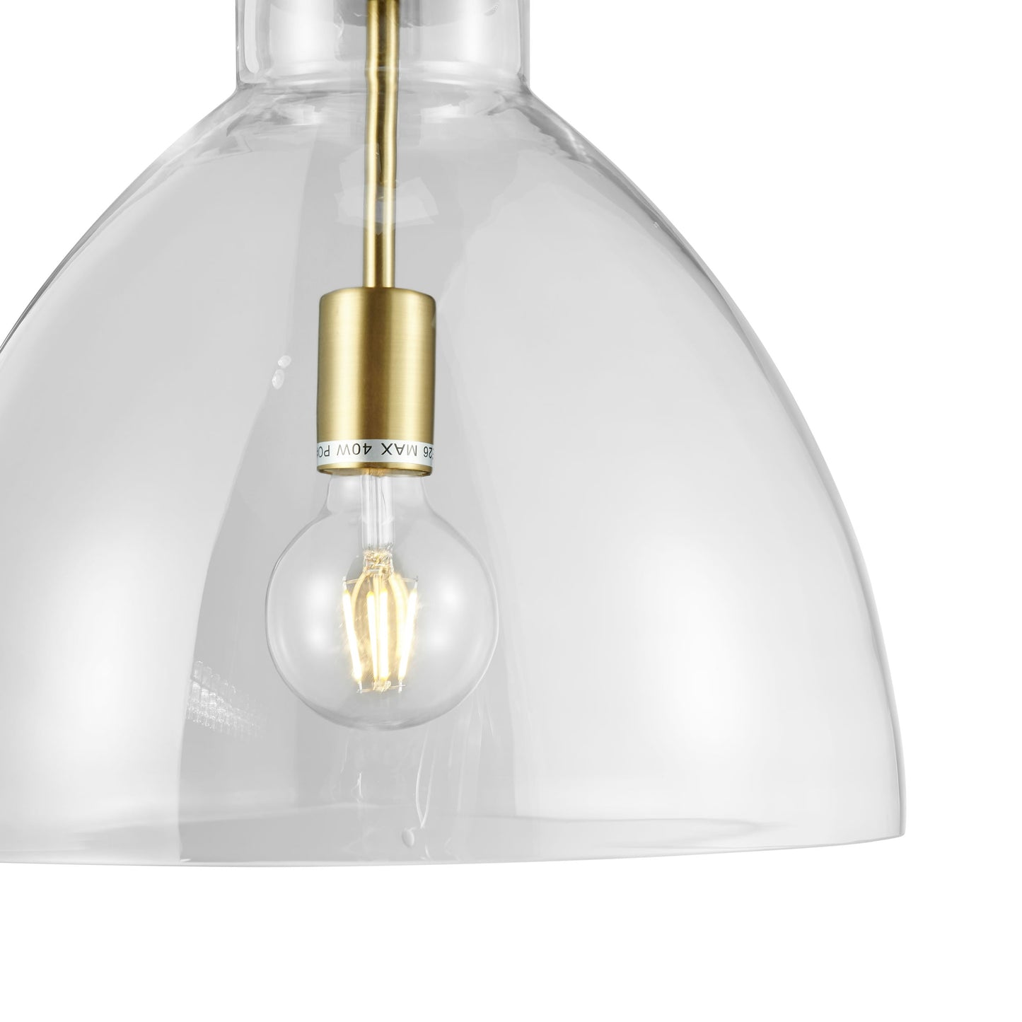 Cronus Crystal & Gold LED 1 Light Pendant