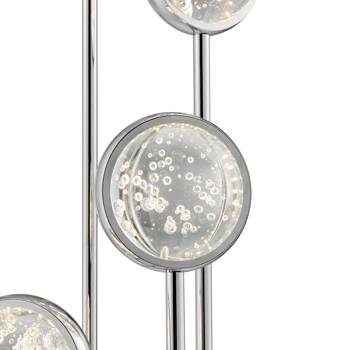 Bubbling Glow Floor Lamp // Chrome