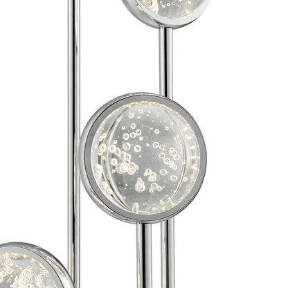 Bubbling Glow Floor Lamp // Chrome