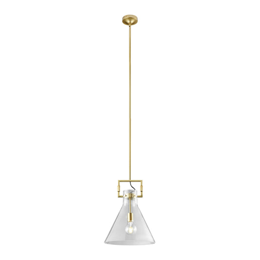 Helios Crystal & Gold LED 1 light Pendant