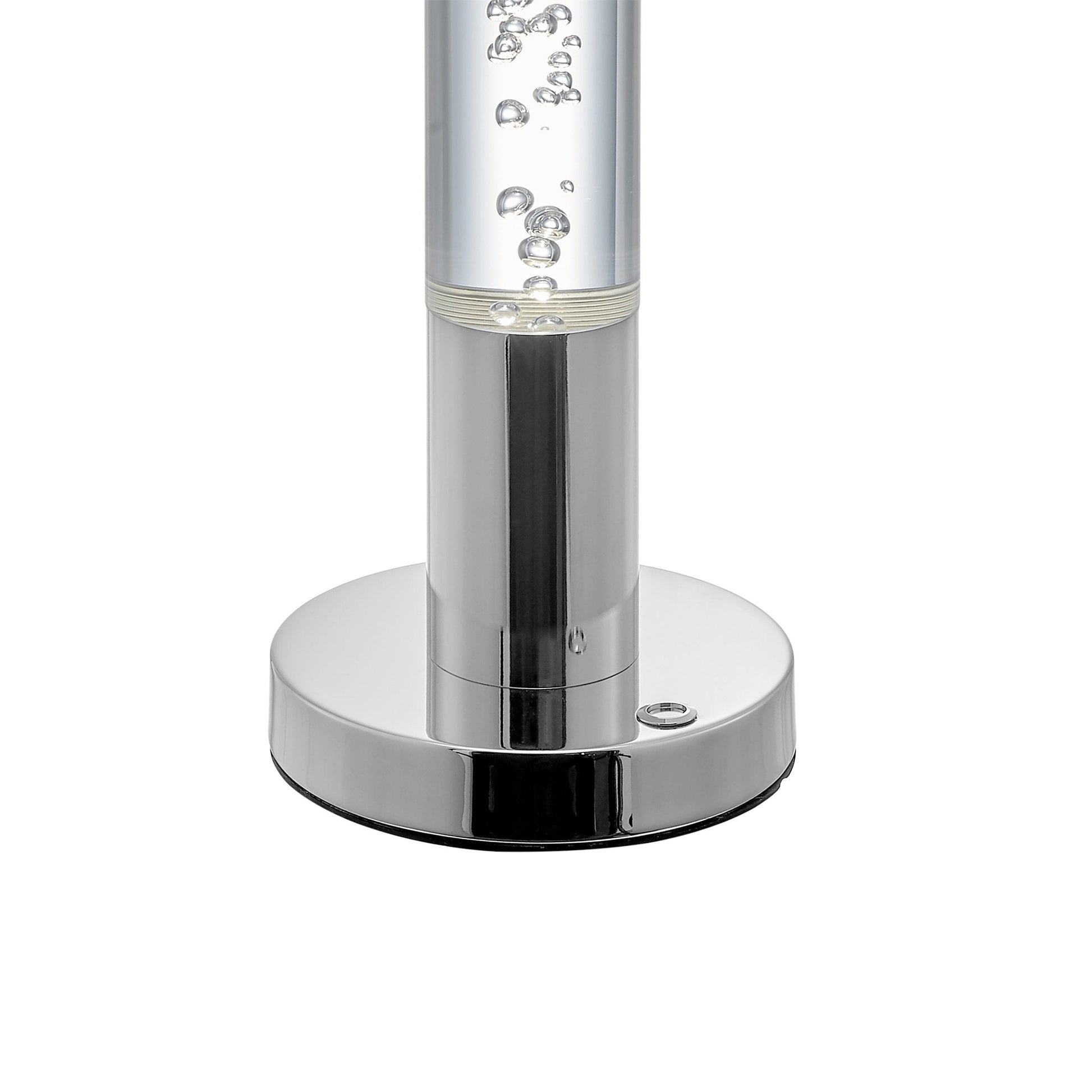 Acrylic Cylinder Table Lamp - 1 Light with Touch Switch | Modern LED Lamp with USB Integration