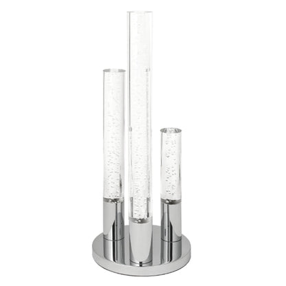 Acrylic Cylinders Table Lamp - 3 Light | Modern LED Lamp with Touch Switch and Chrome Base