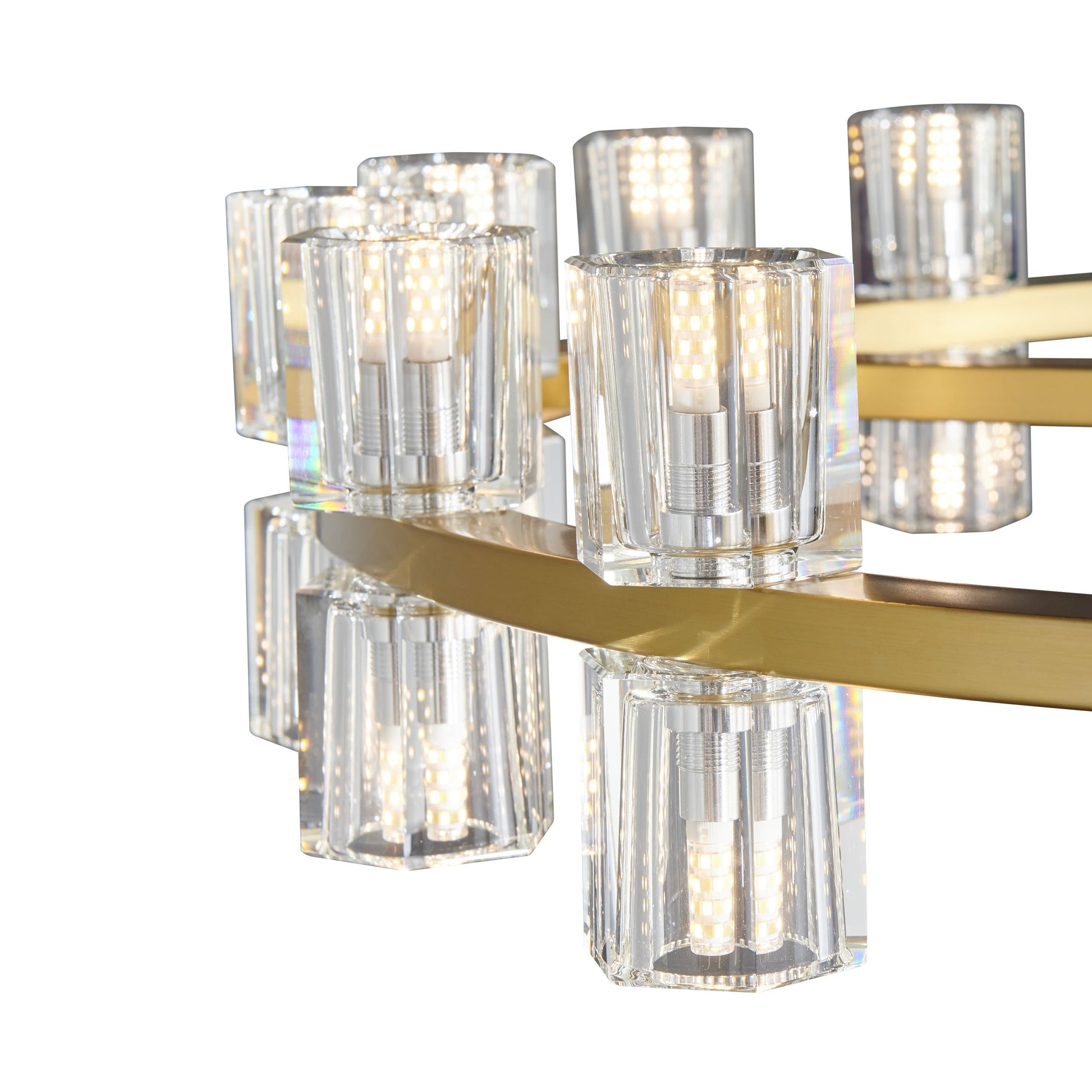 Anderson 36-Light Chandelier - Crystal & Gold, 36" Diameter with Adjustable Rod