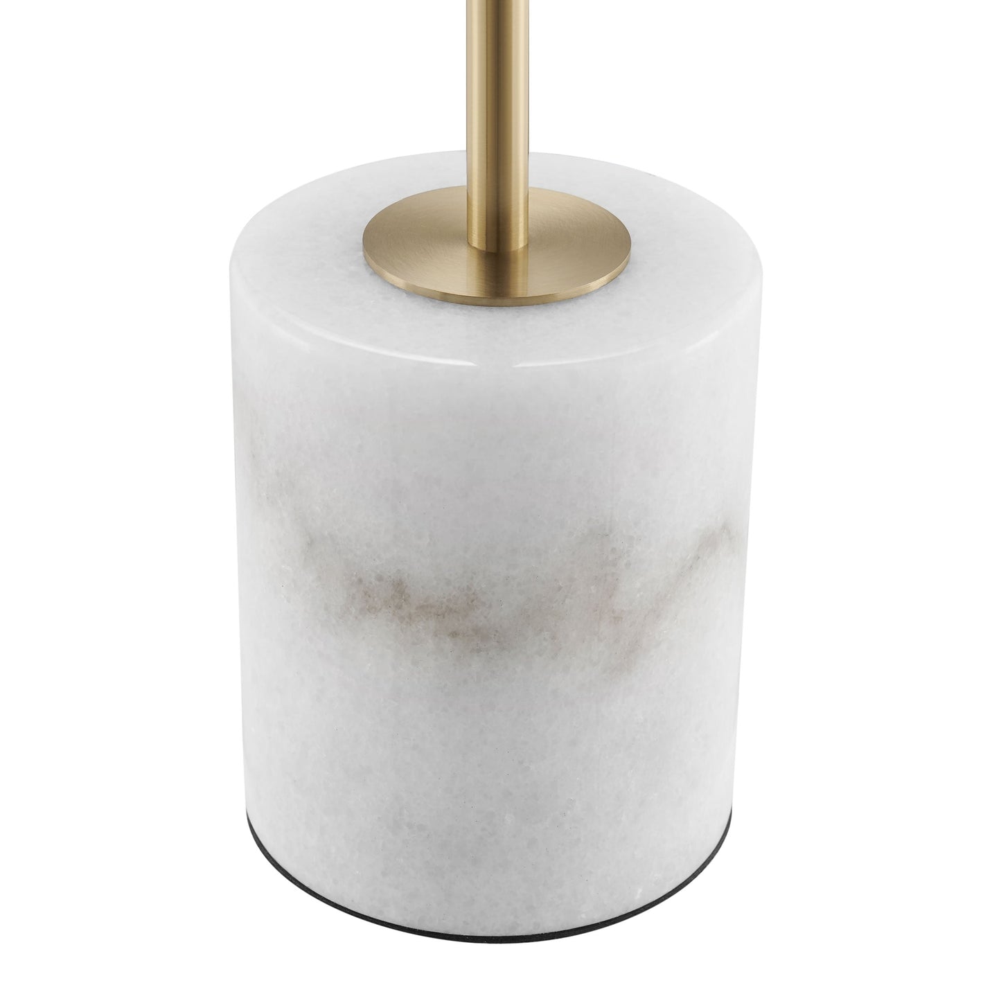 Anechdoche Gold and White Table Lamp | Mid-Century Modern LED Lamp with Marble Base