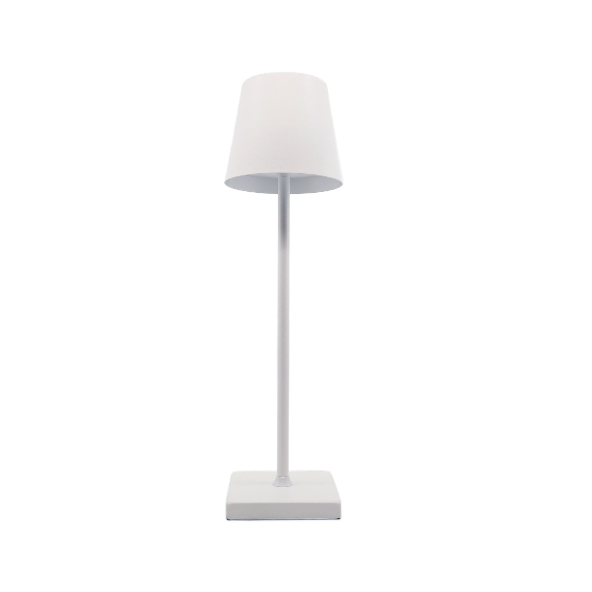 Beam Column Rechargeable Table Lamp - White | Multi-Height LED Lamp with USB-C Charging and Dimmable Light