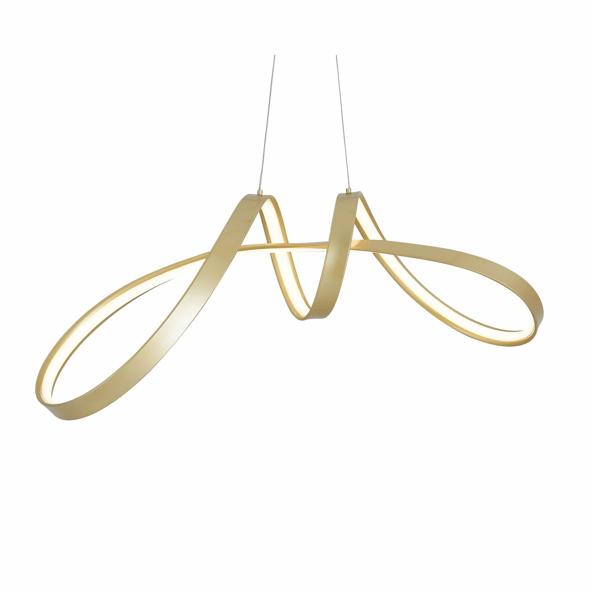 Bucharest LED Chandelier - Sandy Gold | Modern Dimmable Pendant Lighting