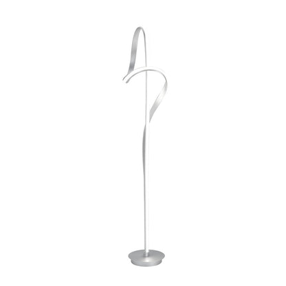 Budapest LED 63" Tall Floor Lamp - Silver | Dimmable Modern Lighting with Elegant Design