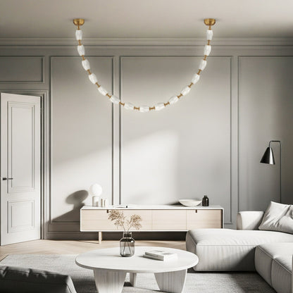 Chandelier Steel Tangent Plane Glass