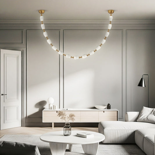 Chandelier Steel Tangent Plane Glass