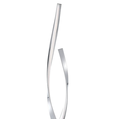 Chrome Vienna LED 55" Tall Floor Lamp | Dimmable Modern Lighting with Futuristic Design